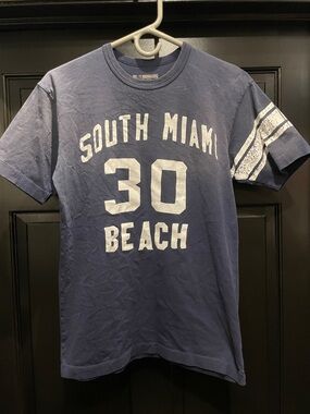 True Religion Navy South Miami Beach 30 Graphic Tee